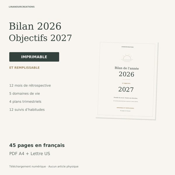 2026 review & 2027 goals journal