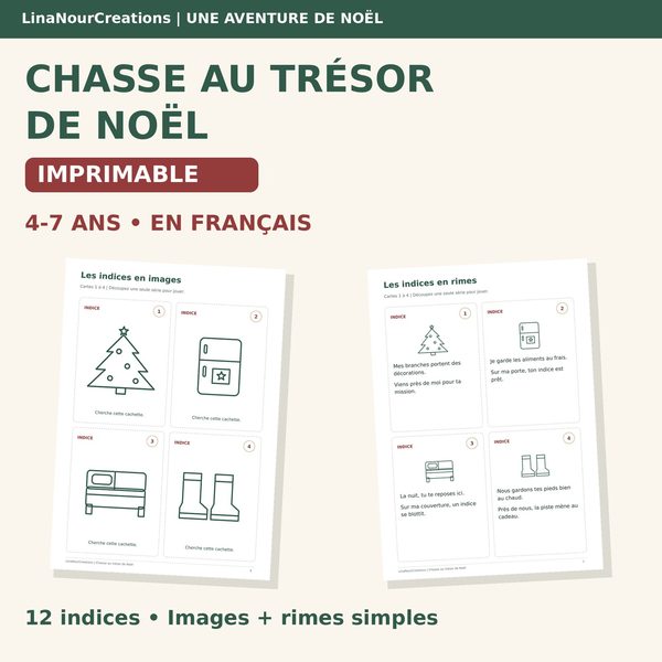 Christmas treasure hunt, ages 4-7