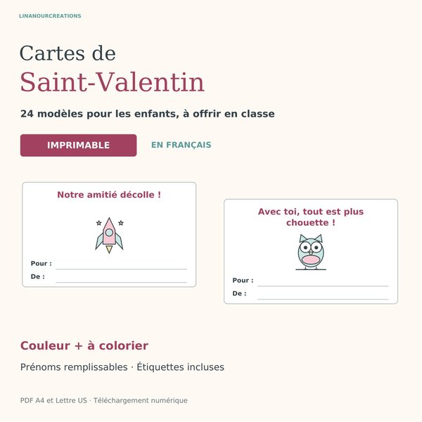 Valentine cards — 24 designs