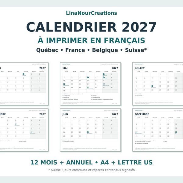 2027 French calendar